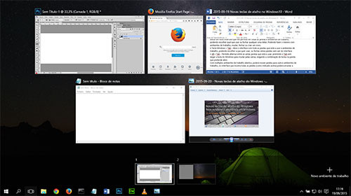 Novo no Windows10: Mudar selecionar outra janela