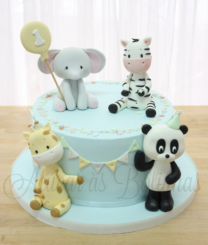 Bolo 1 u00ba aniversário menino com elefantinho, panda, girafinha e zebra Açúcaràs Bolinhas Cake # Decoração De Zebra Para Aniversario Bolo 1 u00ba aniversário menino com elefantinho, panda, girafinha e zebra Açúcaràs Bolinhas Cake # Decoração De Zebra Para Aniversario