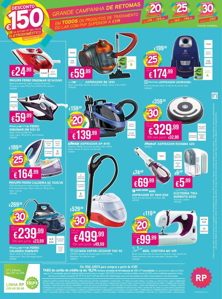 Antevisão folheto Radio Popular 