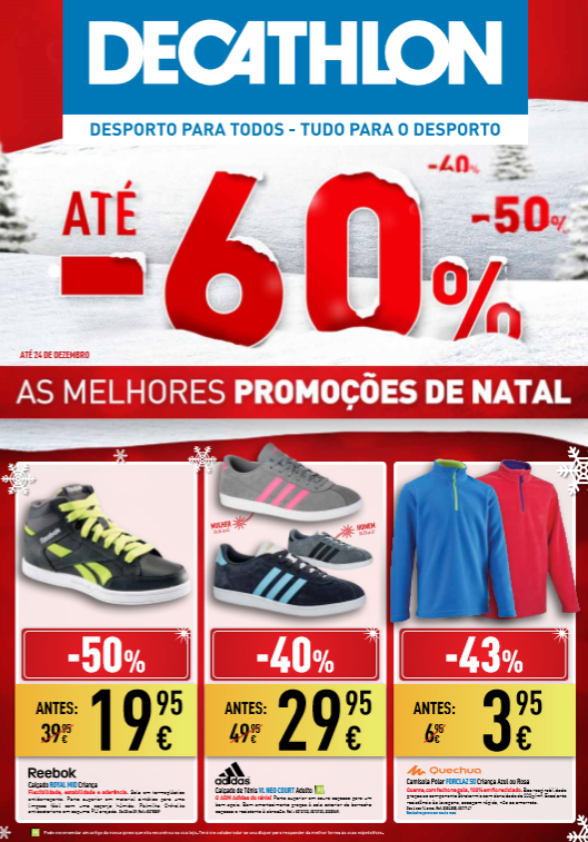 Novo folheto Decathlon 4a24dez Novo folheto promoções Decathlon 4a24dez