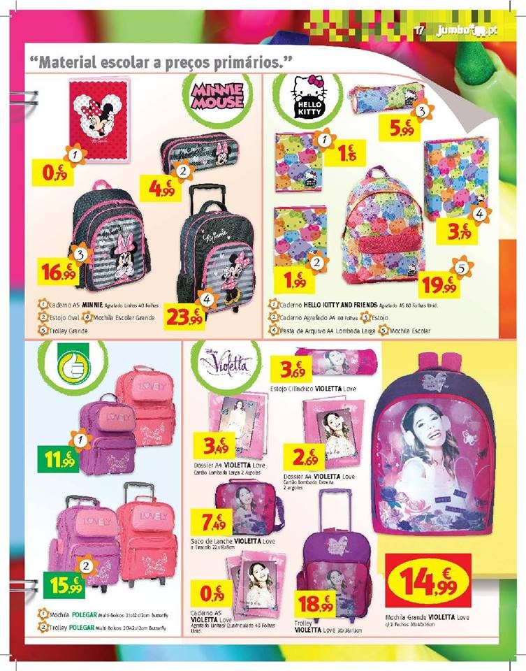 Antevisão folheto Jumbo regresso às aulas