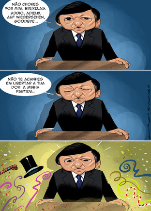 Cartoons - O adeus/despedida de Durão Barroso