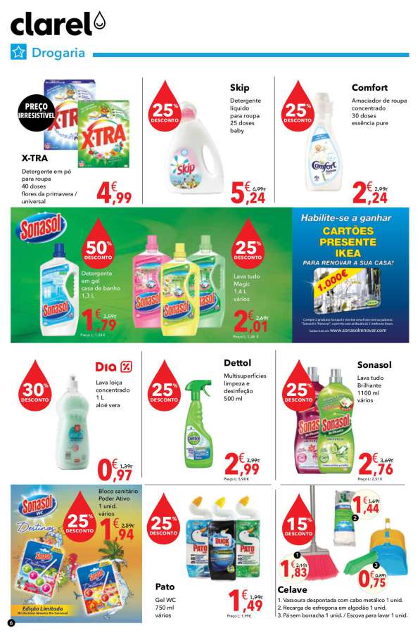 Antevisão folheto Clarel 