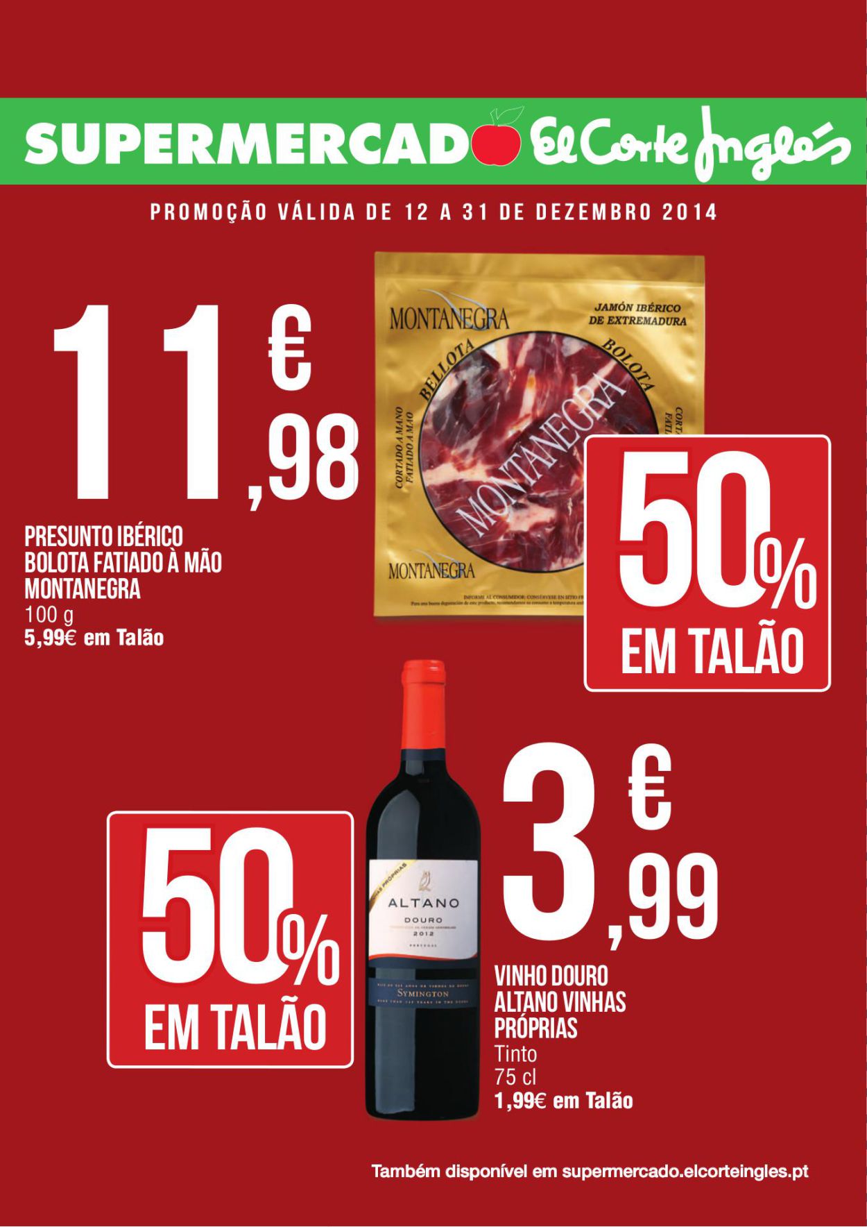 Novo folheto promoções El Corte Ingles 