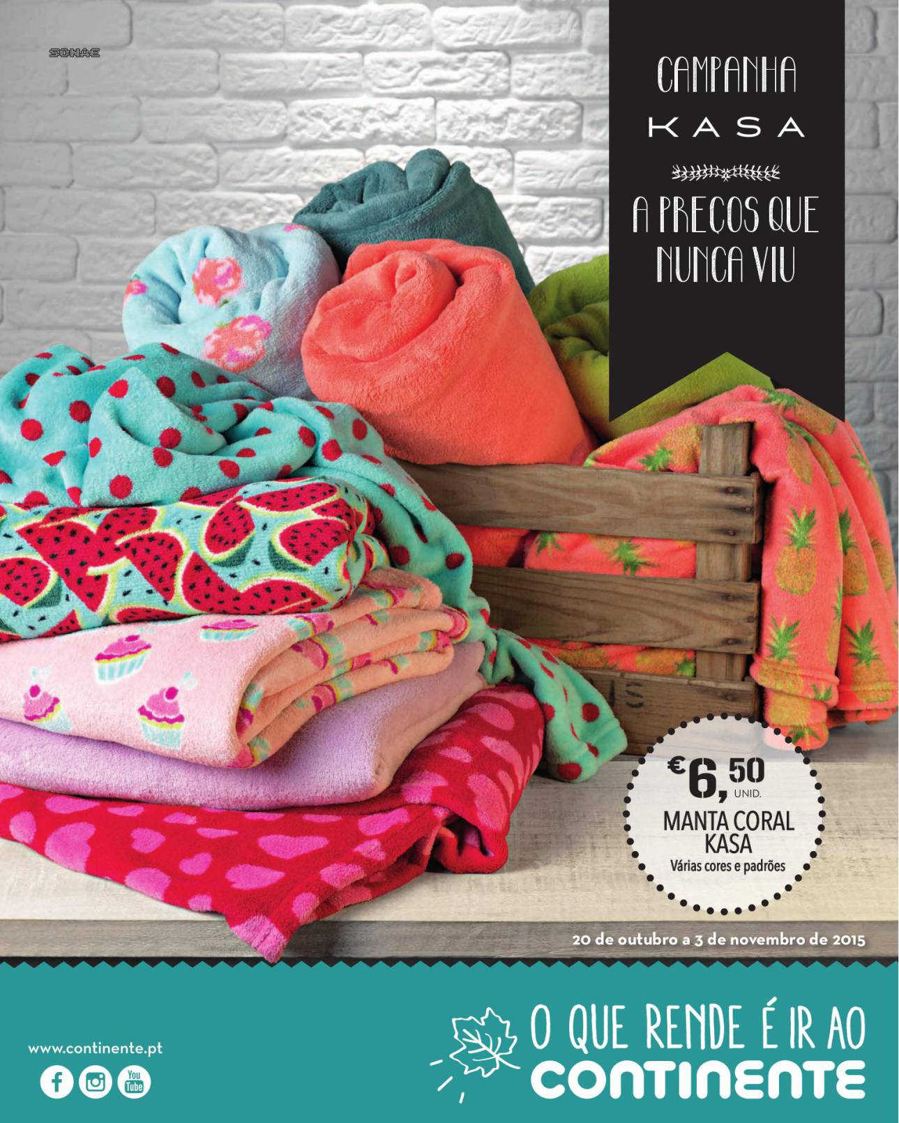 Antevisão folheto Continente especial Kasa outono