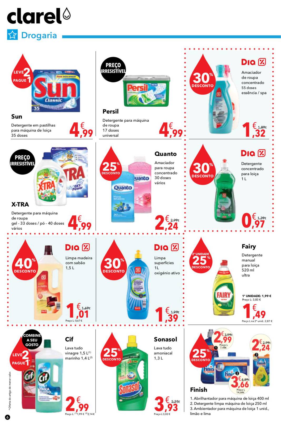 Antevisão folheto Clarel 