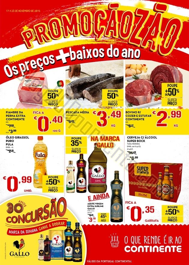 Antevisão Folheto CONTINENTE Promoções de 17 a 