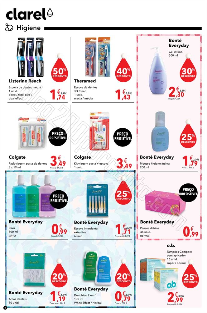 Antevisão folheto Clarel 