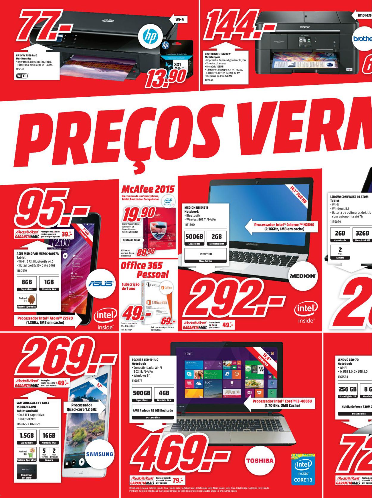 Novo folheto Media Markt  