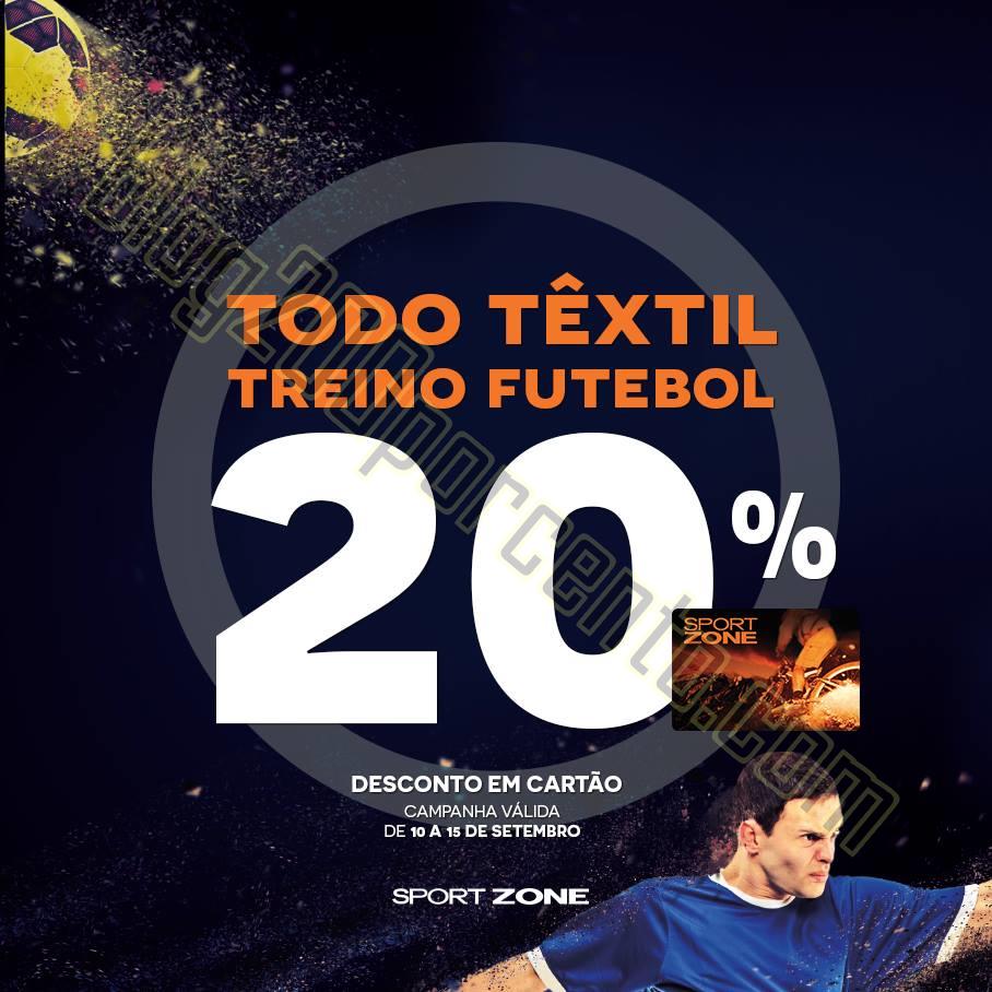 20 desconto SPORT ZONE até 15 setembro Blog 200 Últimos Folhetos